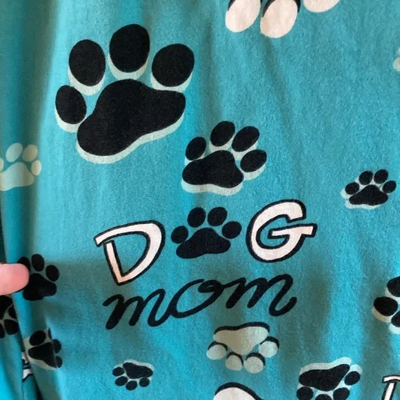Women Lazy One green Dog mom pajama lounge pants - size M - Picture 4 of 7